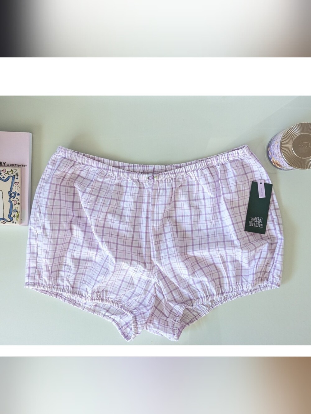 Wild Fable Plaid Bloomer Pajama Shorts